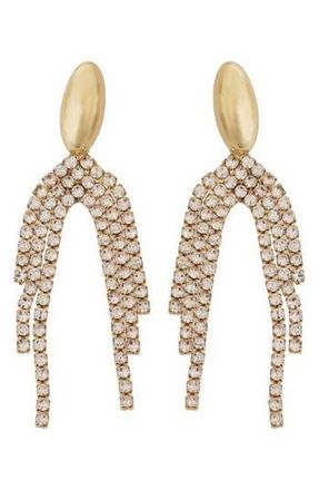 Panacea Crystal Fringe Drop Earrings in Gold at Nordstrom Rack