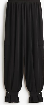 H&M Cargohose mit Balloon Leg - Schwarz