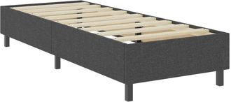 vidaXL Estructura de cama Box Spring sin colchón tela gris 80x200 cm Vidaxl