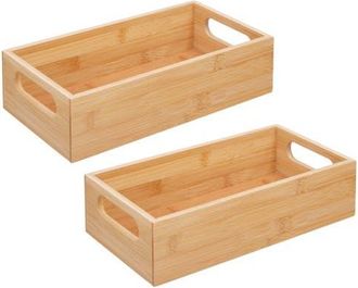 mDesign Pantry Organizer Container Bin with Handles, 2 Pack, Natural/Tan at Nordstrom