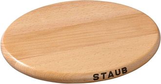 Staub 6In Oval Magnetic Wood Trivet