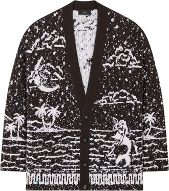 Alanui Black V Neck Cardigan