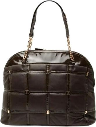 Ferragamo Pre-owned Quilted Calfskin Tote Bag - Dames - Vintage Shopper - Bruin - ONE Size - Leer - Vintage