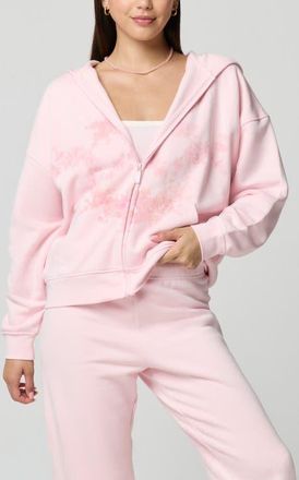Florence By Mills Oversized Zip Hoodie in Ballet Slipper at Nordstrom, Size Xx-Small
