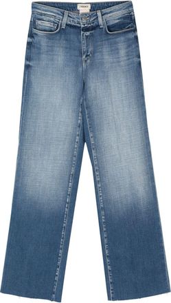 L'agence Scottie high-rise wide-leg jeans - women - Polyester/Spandex/Elastane/Cotton - 27 - Blue