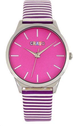 Crayo Aboard Quartz Pink Dial Unisex Watch CRACR5604