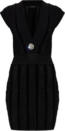 Balmain Abito con decorazione - Nero