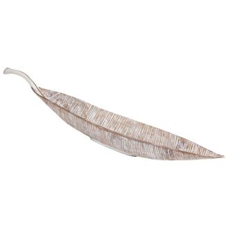 Wanderlust Deco Centro de mesa de poliresina blanco 95x15x20