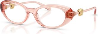 Versace 50mm Oval optical glasses in Pink at Nordstrom