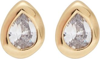 Astrid & Miyu Crystal-embellished 18kt Gold-plated Stud Earrings - One Size