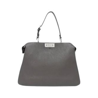 Fendi Pre-owned Vintage Handbag - Dames - Pre-owned - Grijs - Maat: ONE Size Leer