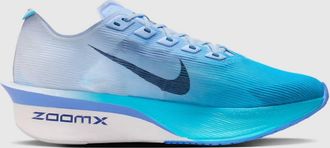 Nike Womens Zoomx Vaporfly Next Shoe In White/midnight Navy-Hydrogen Blue