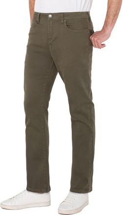 Liverpool Regent Relaxed Straight Leg Jeans in Olive Night at Nordstrom, Size 28 X 30