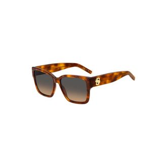 BOSS Havana-acetate sunglasses with Double B monogram