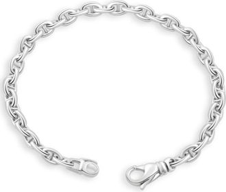 Pompeii3 Mens Classic Anchor 14k Gold (19gram) or Platinum (35gram) 5.5mm Link Bracelet 8.5