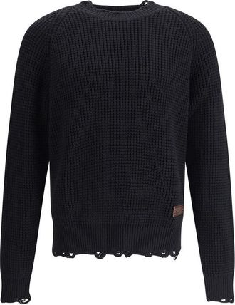 Dsquared2 Black Wool Mens Sweatshirt