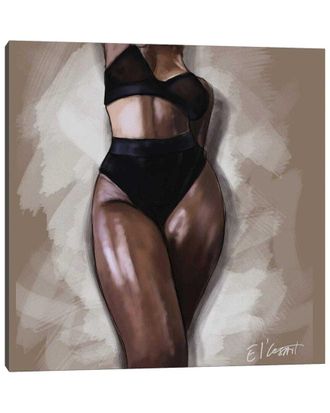 iCanvas Black Woman By Elcesart Wall Art
