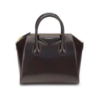 Givenchy Small Antigona Leather Handbag - female - Givenchy - Handbags - Brown - ONE SIZE - Bags
