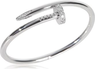 Cartier Pre-Owned Cartier White Gold Diamond Juste Un Clou Bracelet