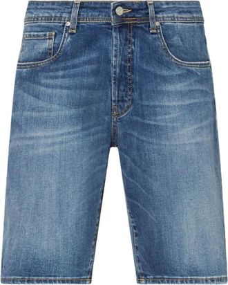 Liu Jo Jeans Bermuda Bruce - Heren - Denim shorts - Blauw - W36 - Katoen - Korte Broeken