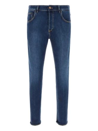 Pantaloni Torino logo-patch jeans - Blue