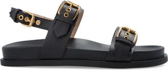 AGL Cristina Sandalen - Dames - Sandalen - Zwart - 41 EU - Leer - Schoenen