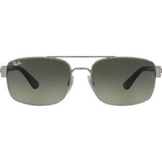 Ray-Ban 61mm Pillow Sunglasses in Gunmetal at Nordstrom