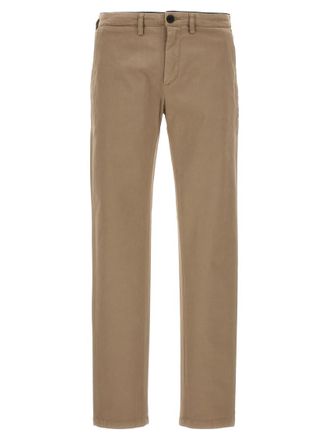 Department Five Brown Slim Flat Front Pants