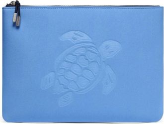 Vilebrequin Neoprene Pouch Turtle - Dames - Clutches - Blauw - ONE Size - Polyester - Tassen