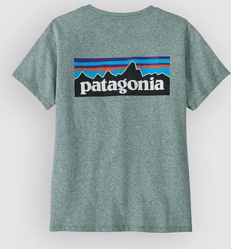 Patagonia P-6 Logo Responsibili Camiseta azul