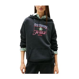 Tommy Hilfiger Crest Flag Hoodie - Dames - Hoodies - Zwart - XS - Hoodies & sweatvesten