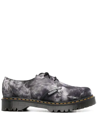 Dr. Martens x Pleasures tie-dye 1461 derby shoes - Black