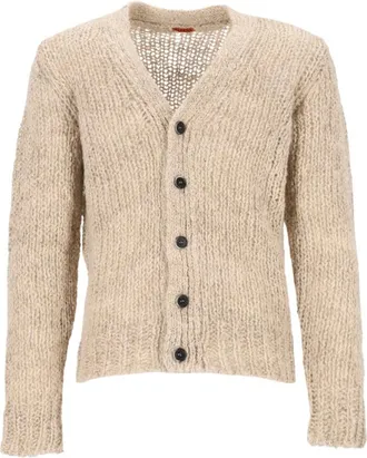 Barena Truien & Vesten, Heren, Beige, L, Wol, V-hals Vest