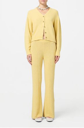 Guest In Residence Boucle Flare Pants In Butter
