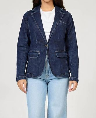 Dear John Denim Minah Denim Blazer In Naval Academy