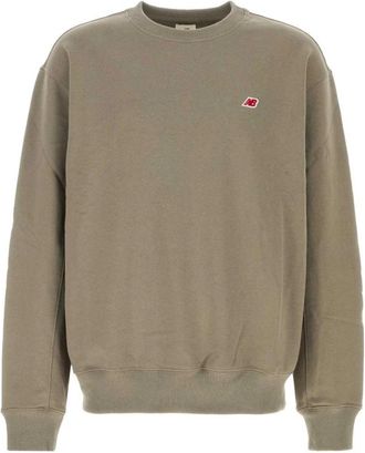 New Balance Made in USA Core Crewneck Sweatshirt - Heren - Sportshirts - Groen - S - Katoen - Fitness