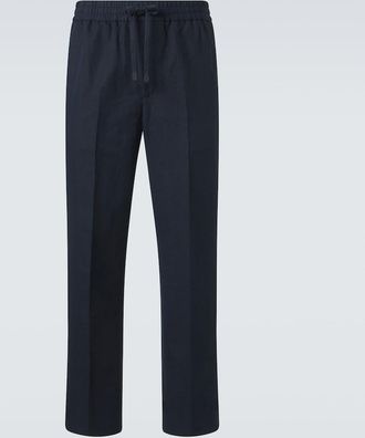 Brioni Linen and cotton straight pants