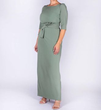 Camilyn Beth Jackie Gown Ii In Sage Green