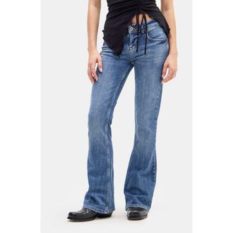 BDG Brooke Low Rise Flare Jeans in Mid Vintage at Nordstrom, Size 25 X 32