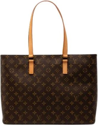 Louis Vuitton Pre-owned Tote Bags, female, Brown, Size: ONE SIZE Pre-owned The Luco Tote