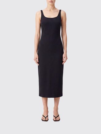 Jacquemus Viscose Sheath Midi Dress with Square Neckline