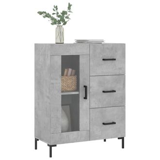 Berkfield Home Sideboard Concrete Grey 69.5x34x90 cm Engineered Wood