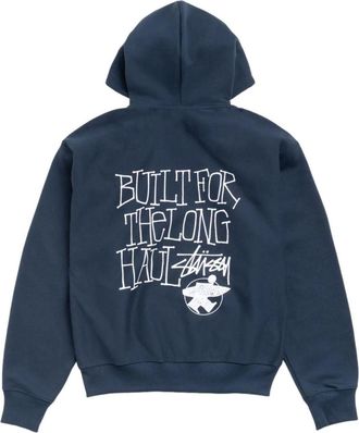 St&uuml;ssy Long Haul Zip Hoodie Navy 1975185-NAVY