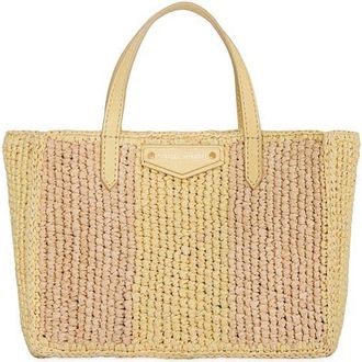Rebecca Minkoff Mini Raffia Tote in Natural Multi at Nordstrom
