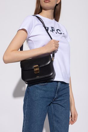 A.P.C. Grace Small Shoulder Bag, Womens, Black