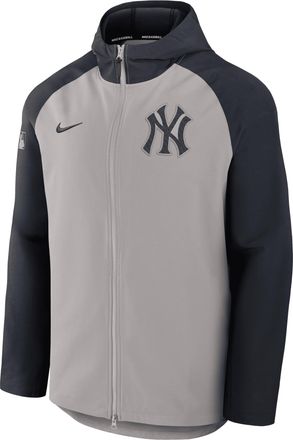 Nike Mens New York Yankees Authentic Collection Mens Nike Therma MLB Full-Zip Jacket in Grey | 01GM0CKTNK-P92