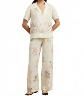 Hannah Art Wear Florentine Pants In Parlour Floral
