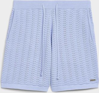 Kuwalla Mens Wavy openwork knit short
