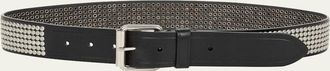 Dries Van Noten Mens Studded Leather Belt