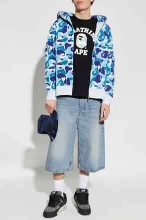 A Bathing Ape T-shirt With Logo, Mens, Black